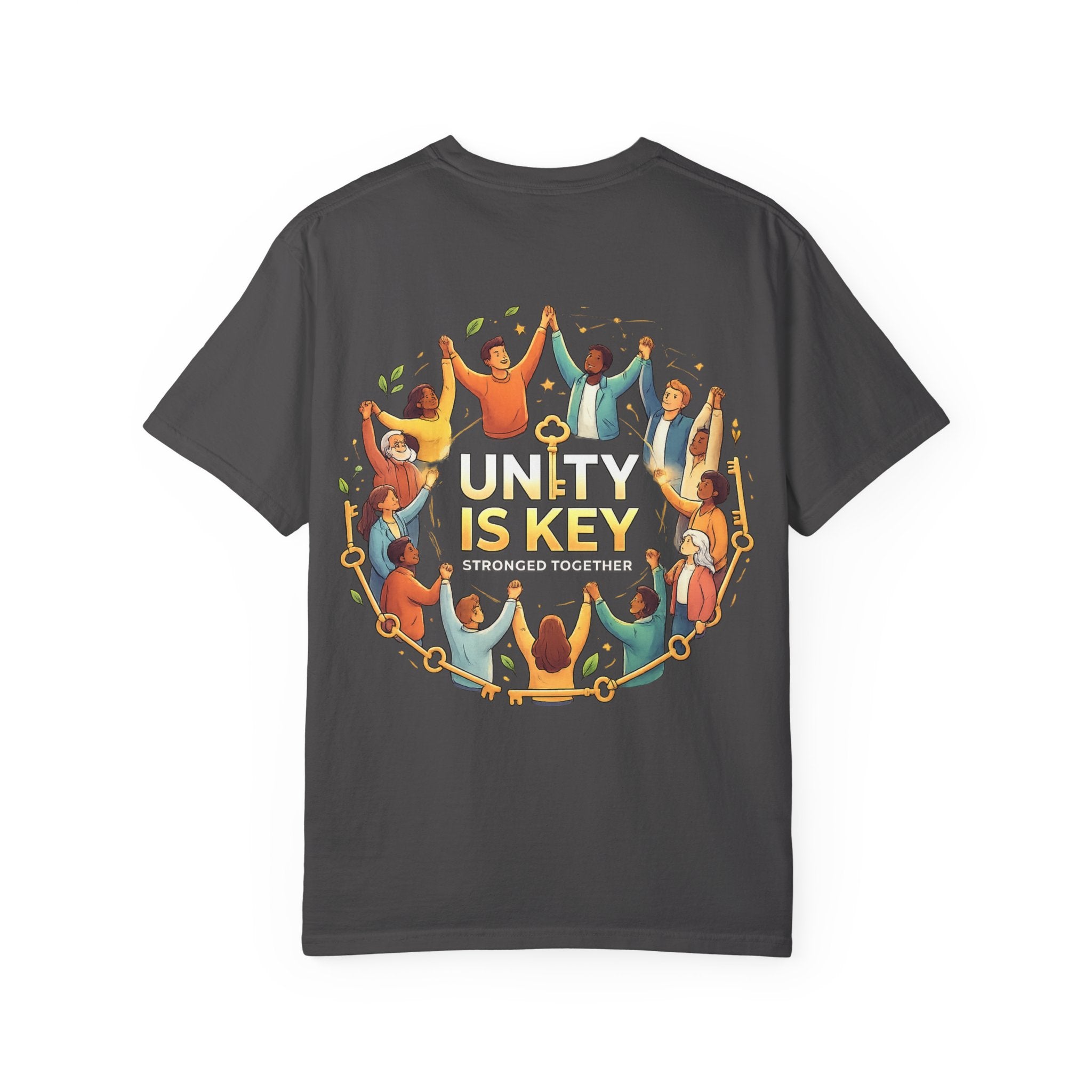 Unity is Key Unisex Garment-Dyed T-shirt Printify