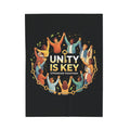 Unity is Key Velveteen Plush Blanket Printify