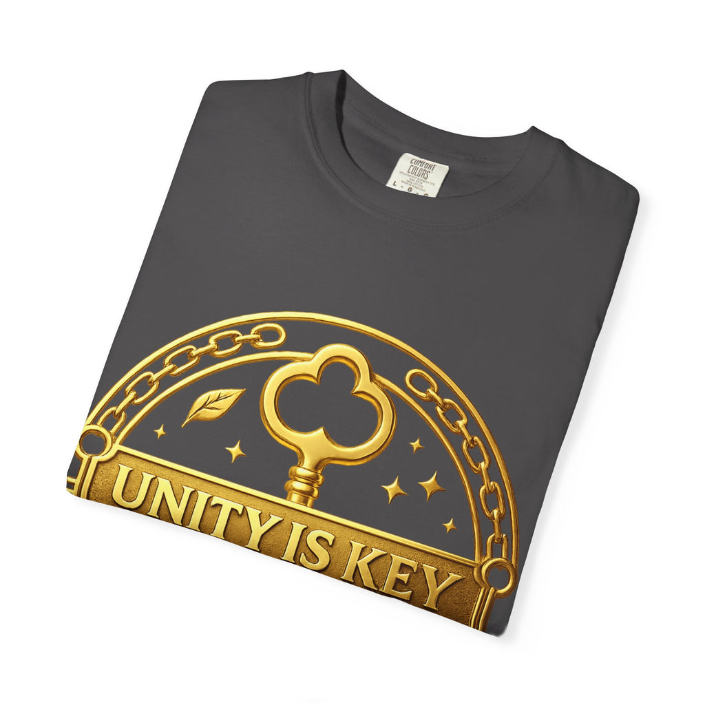 Unity is Key Unisex Garment-Dyed T-shirt Printify