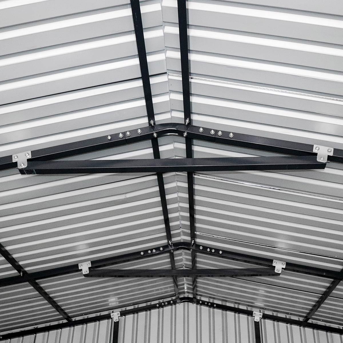 16' x 24' Metal Garage Shed with Swing Front & Side Doors, 10'6" Peak Height, TMG-MS1624A TMG Industrial
