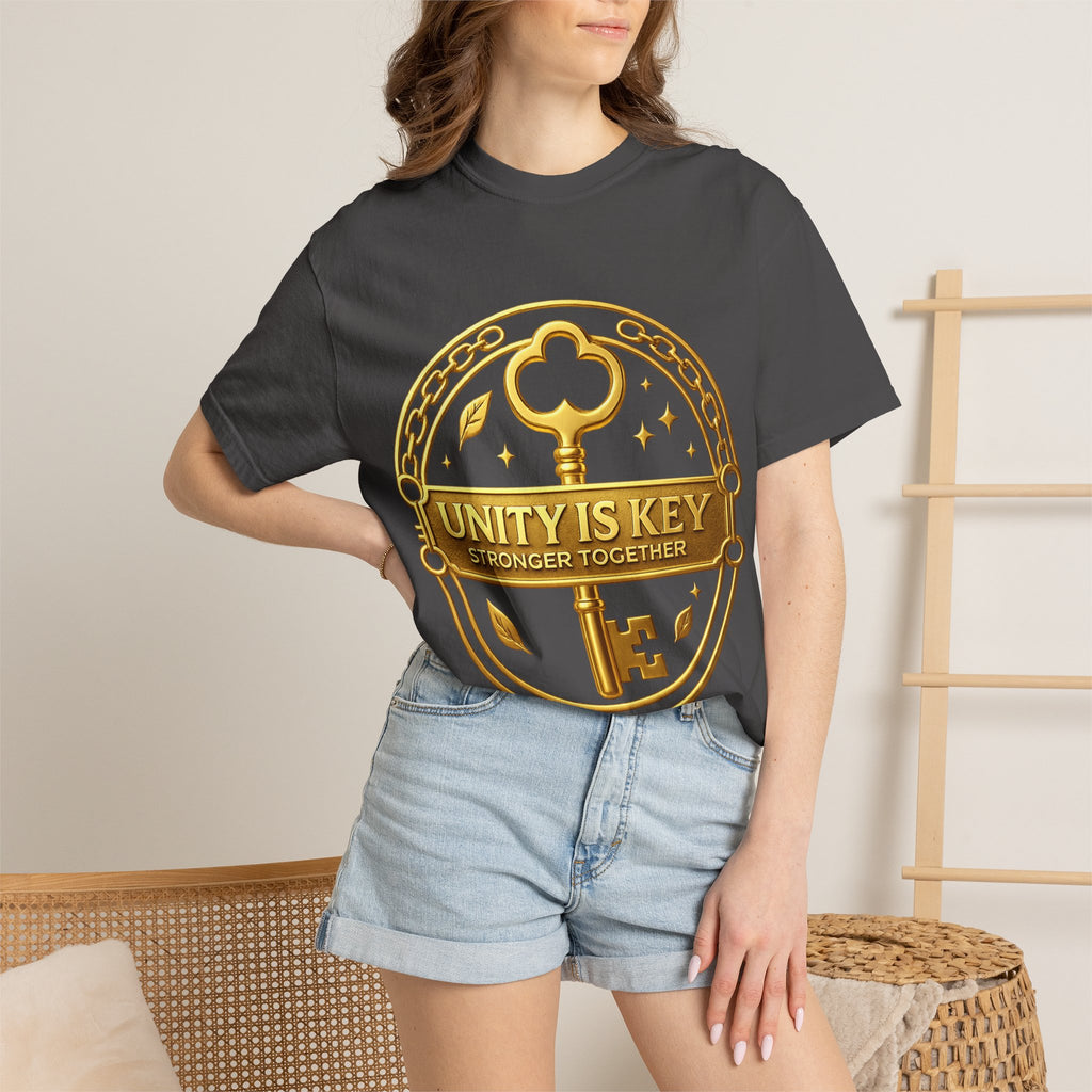 Unity is Key Unisex Garment-Dyed T-shirt Printify