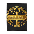 Unity is Key Velveteen Plush Blanket Printify