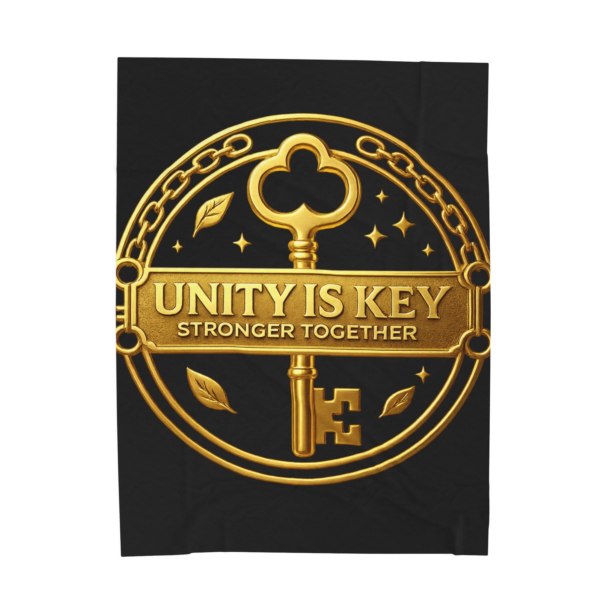 Unity is Key Velveteen Plush Blanket Printify