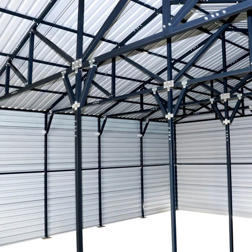 26' x 40' Metal Garage Shed, 9' High Double Front Doors, 14' Peak, 1040 Sq-Ft TMG-MS2640 TMG Industrial