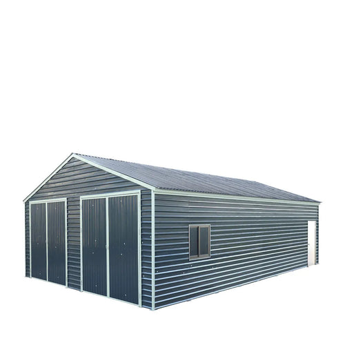26' x 40' Metal Garage Shed, 9' High Double Front Doors, 14' Peak, 1040 Sq-Ft TMG-MS2640 TMG Industrial