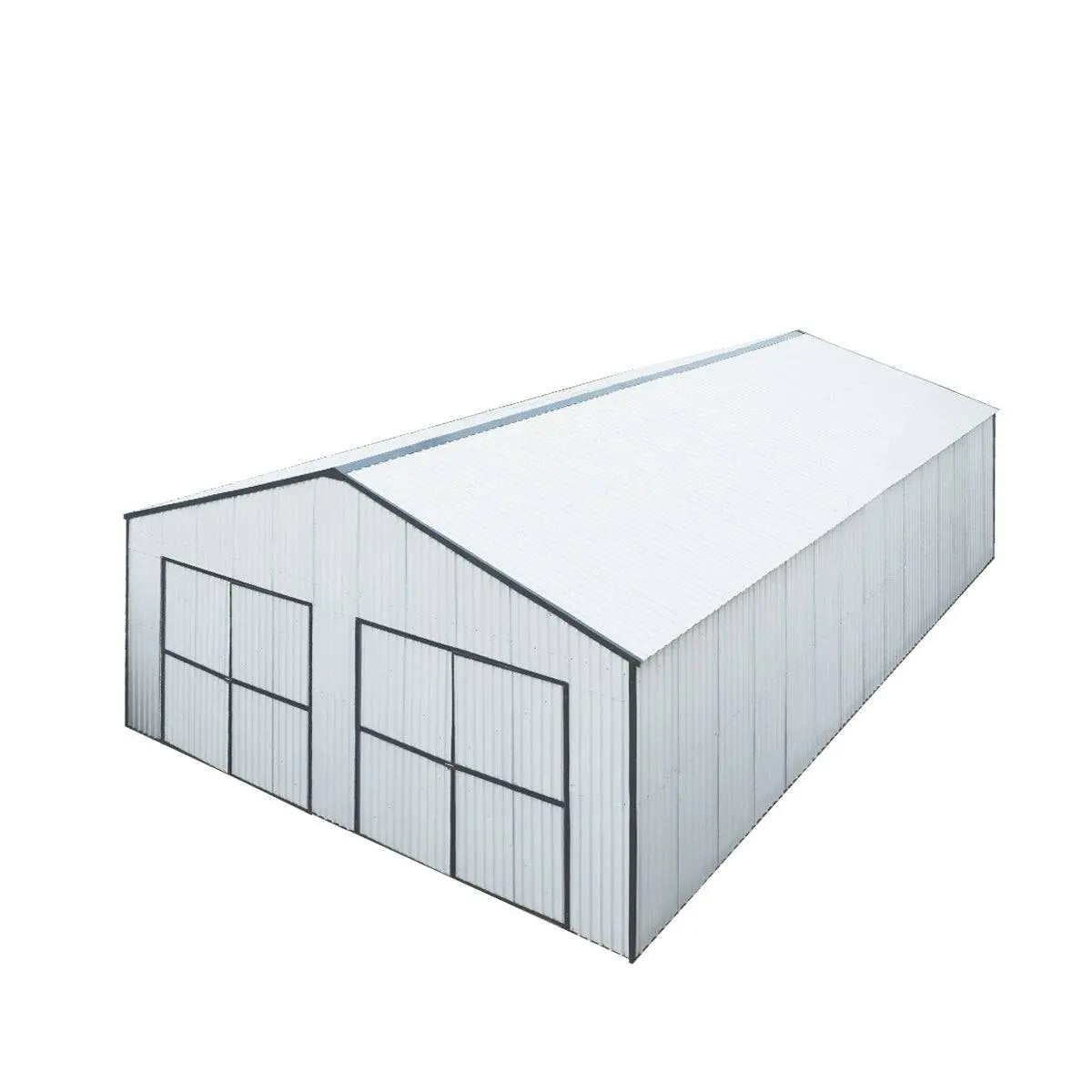 30' x 40' Metal Garage Shed, 11' High Double Front Doors, 17' Peak, 1260 Sq-Ft TMG-MS3040 TMG Industrial
