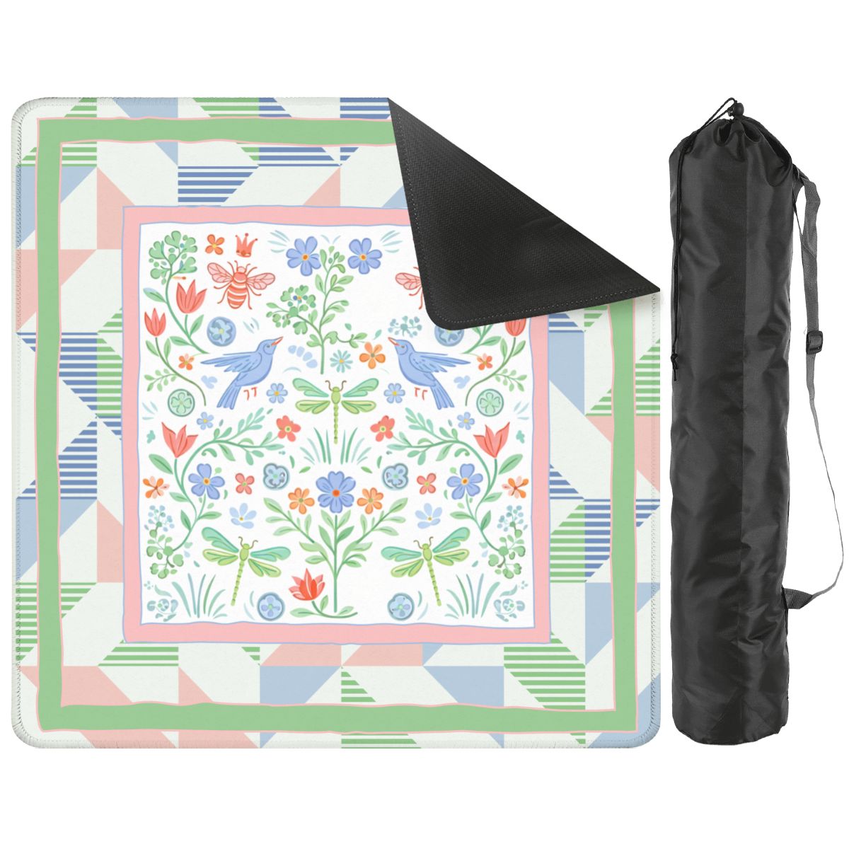 Secret Garden Of Eden Mahjong Mat Splash of Color Co.