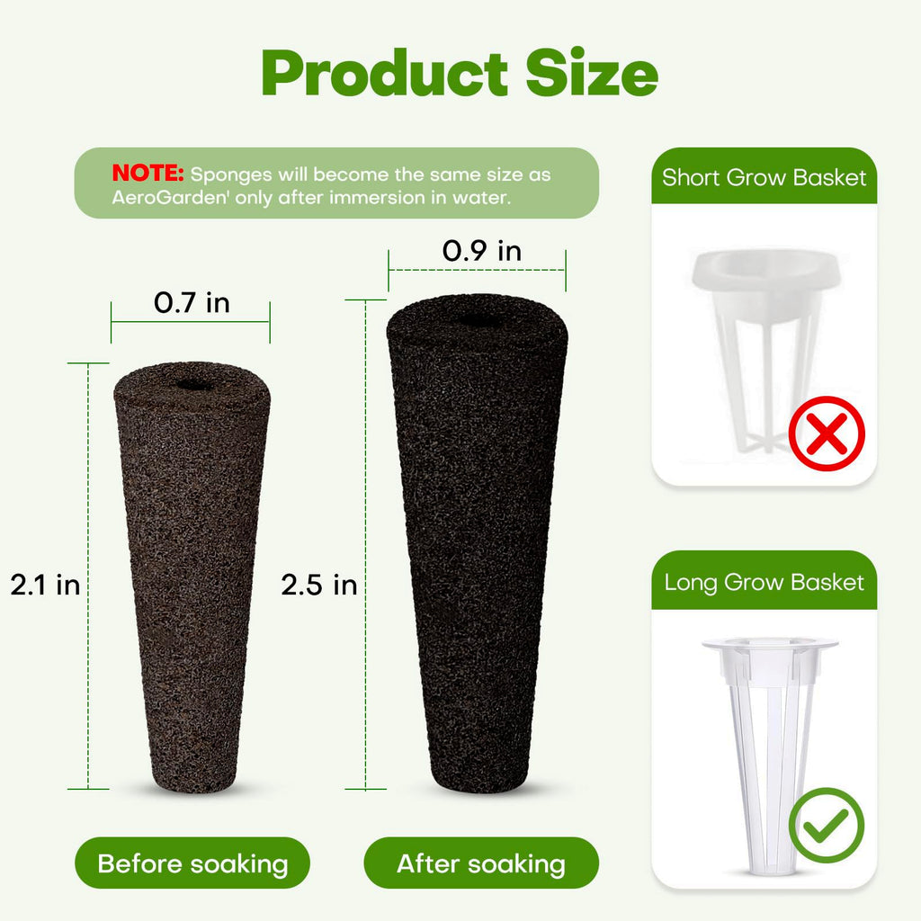 Ahopegarden 86PCS Hydroponic Pods Kit: Grow Anything Herb Kits with 600ml A&B Plant Food, 40 Grow Sponges, 40 Labels, 1 Tweezer - Hydroponics Supplies for Aerogarden&Most Brand Herb Garden The Rooted Muse