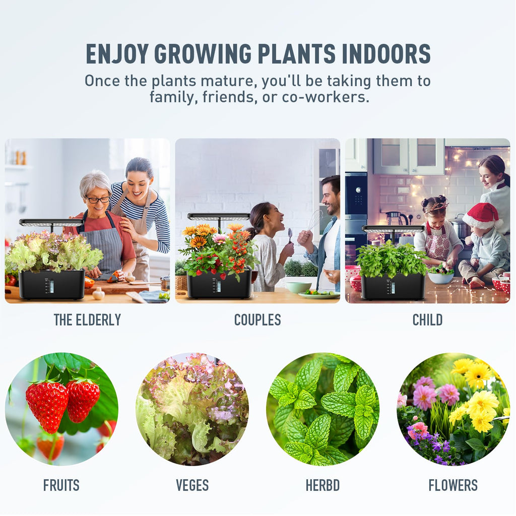 Ahopegarden 86PCS Hydroponic Pods Kit: Grow Anything Herb Kits with 600ml A&B Plant Food, 40 Grow Sponges, 40 Labels, 1 Tweezer - Hydroponics Supplies for Aerogarden&Most Brand Herb Garden The Rooted Muse