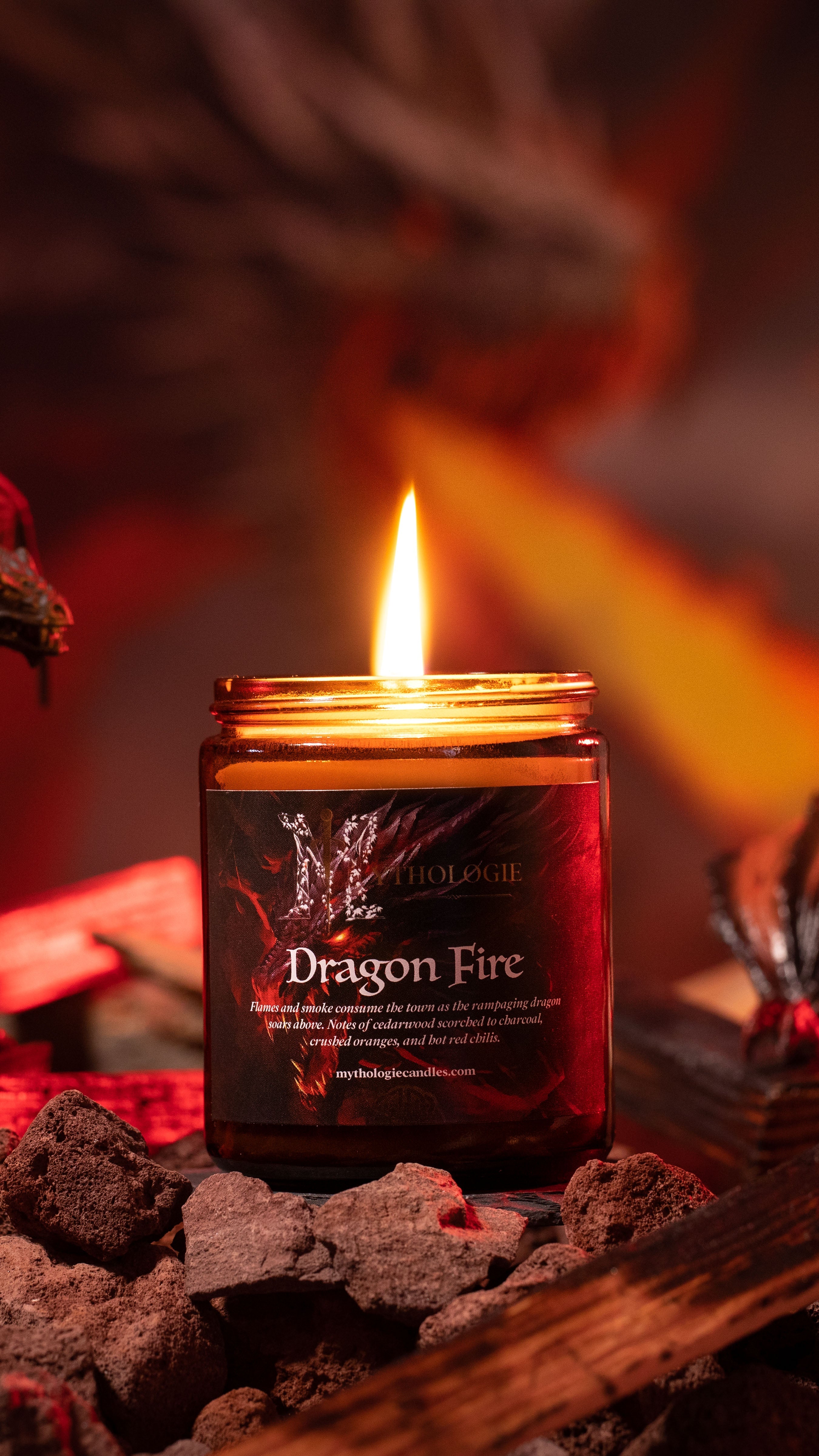 Dragon Fire MythologieCandles