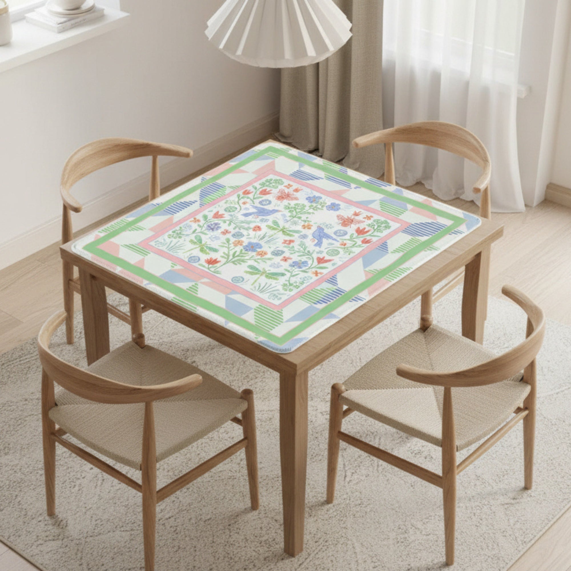 Secret Garden Of Eden Mahjong Mat Splash of Color Co.