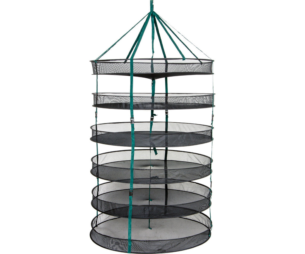 STACK!T Drying Rack w/Clips, 3 ft, 6 Tier With Center Support Strap Monster Gardens