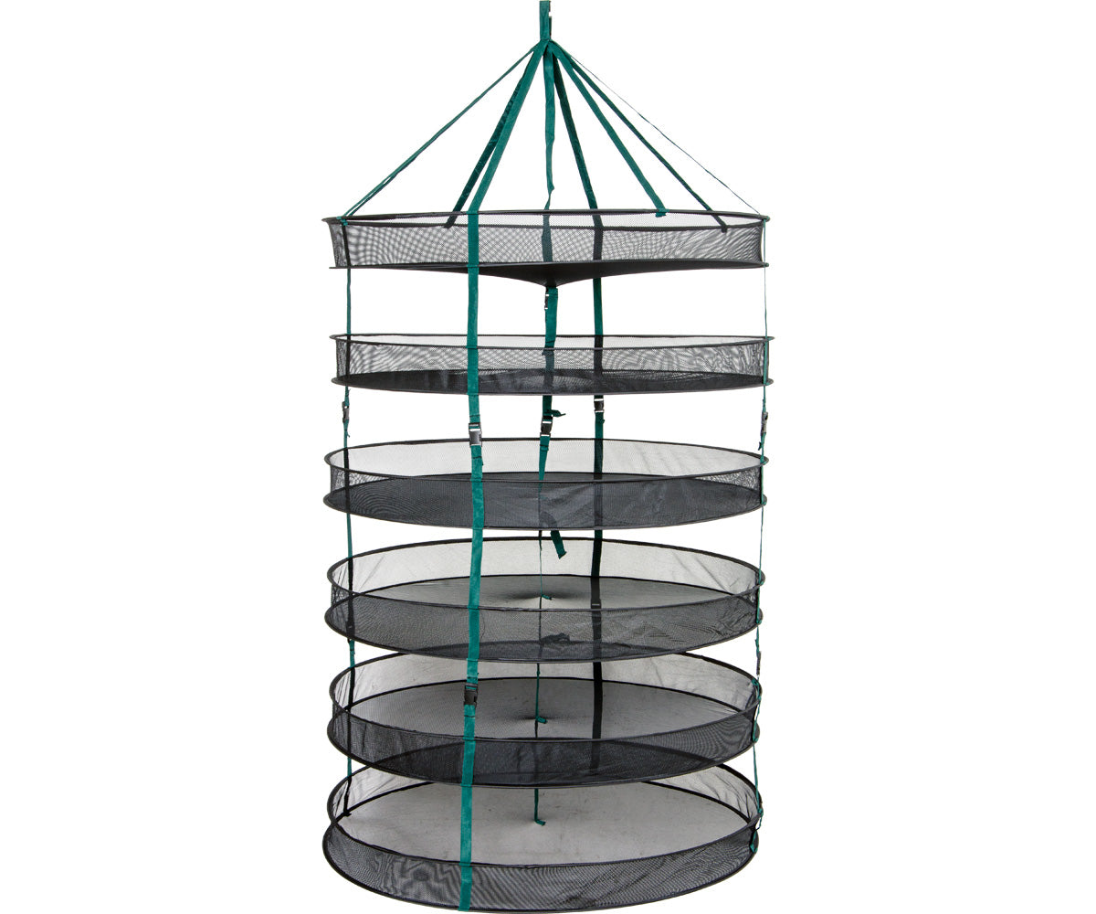 STACK!T Drying Rack w/Clips, 3 ft, 6 Tier With Center Support Strap Monster Gardens