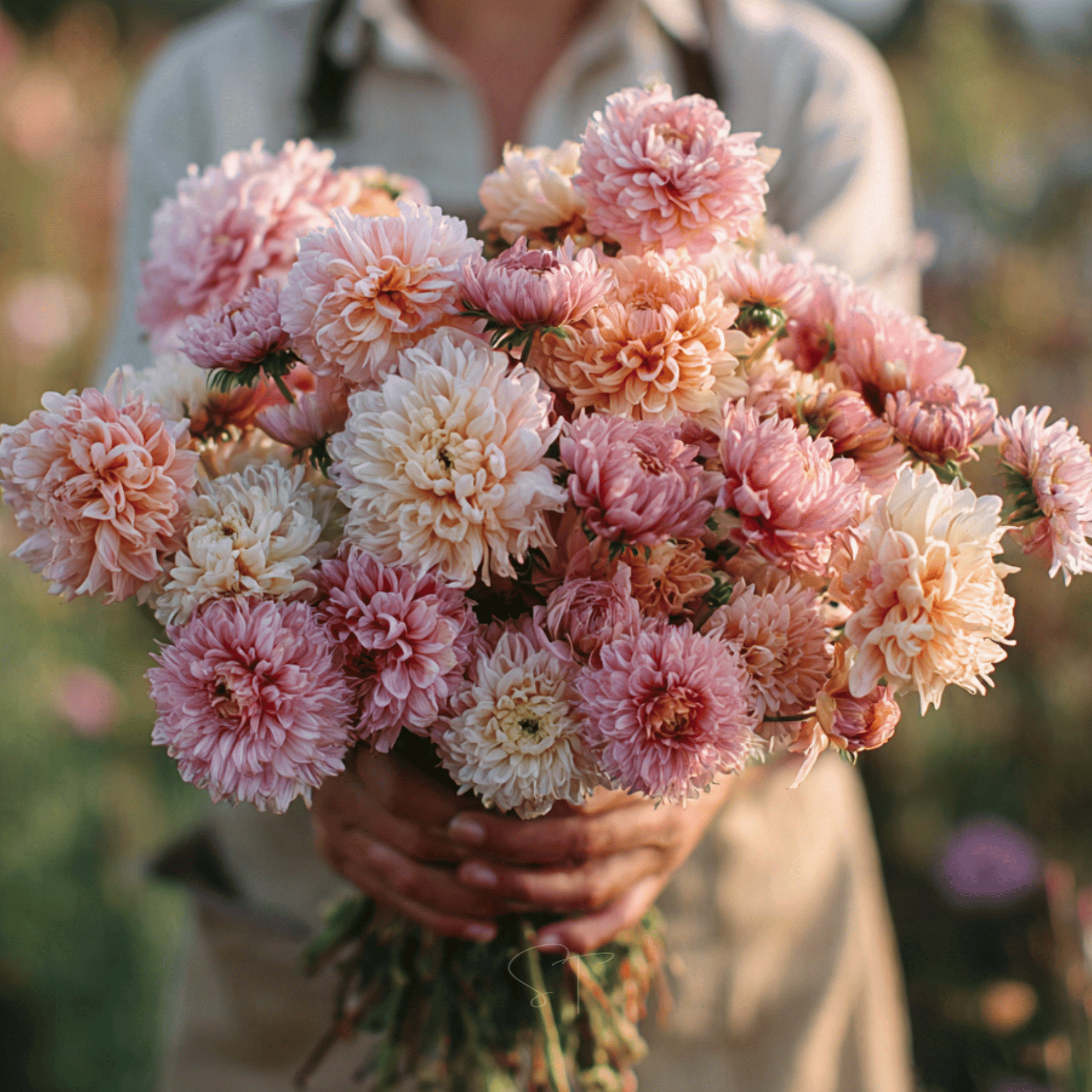 Apricot Paeony Duchess Aster – 50 Seeds Southern Seeds