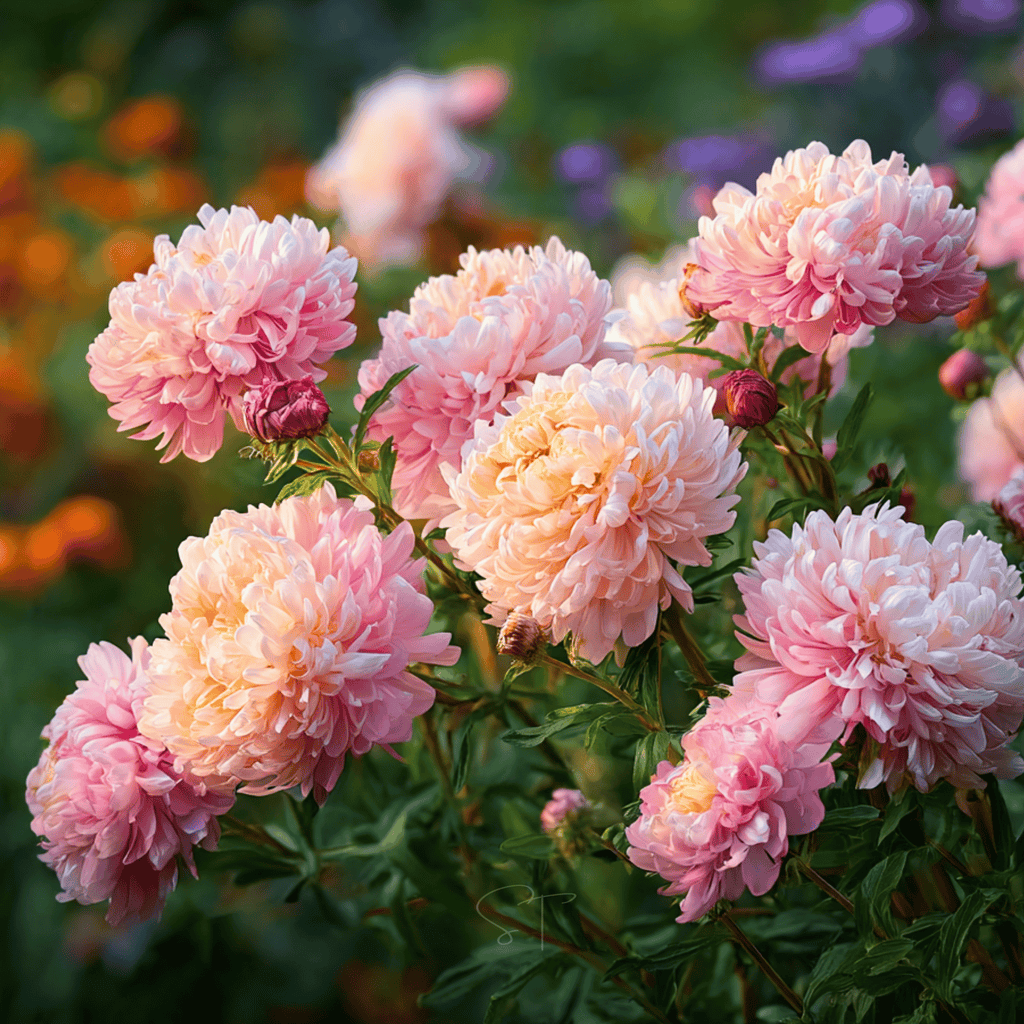 Apricot Paeony Duchess Aster – 50 Seeds Southern Seeds