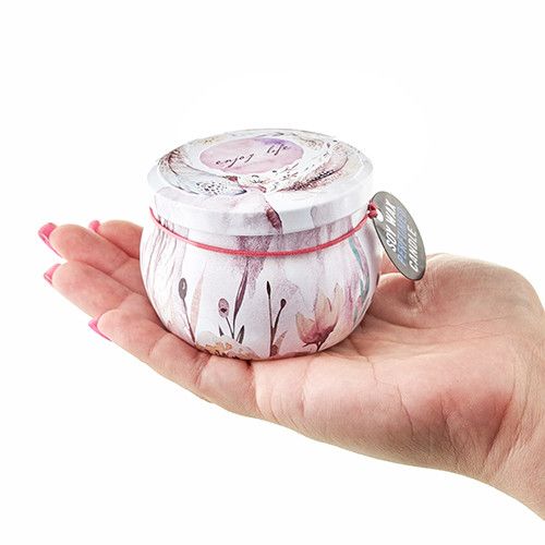 Art Tin Candle - Assorted Design - Vintage Christmas - Spiced Orange Rooted Treasures Farms