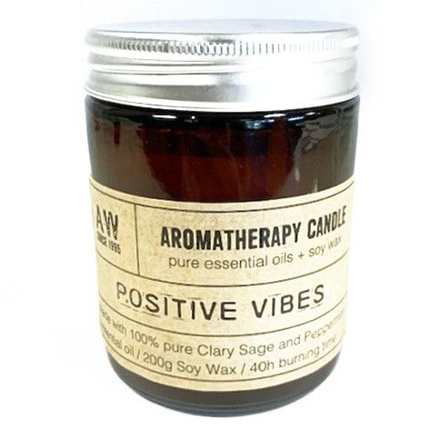 Aromatherapy Candle - Positive Vibes Rooted Treasures Farms
