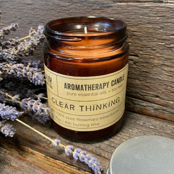 Aromatherapy Candle - Clear Thinking Rooted Treasures Farms