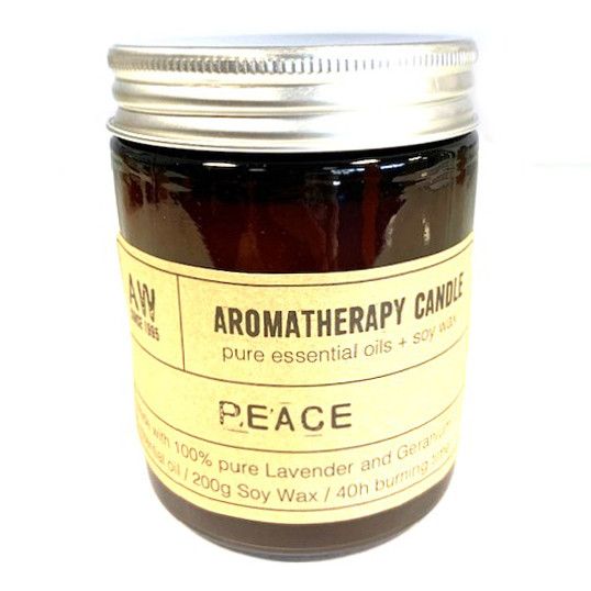 Aromatherapy Candle - Peace Rooted Treasures Farms