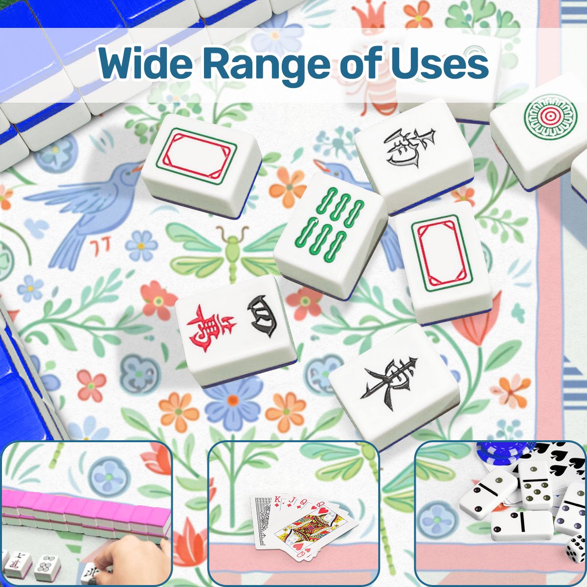 Secret Garden Of Eden Mahjong Mat Splash of Color Co.