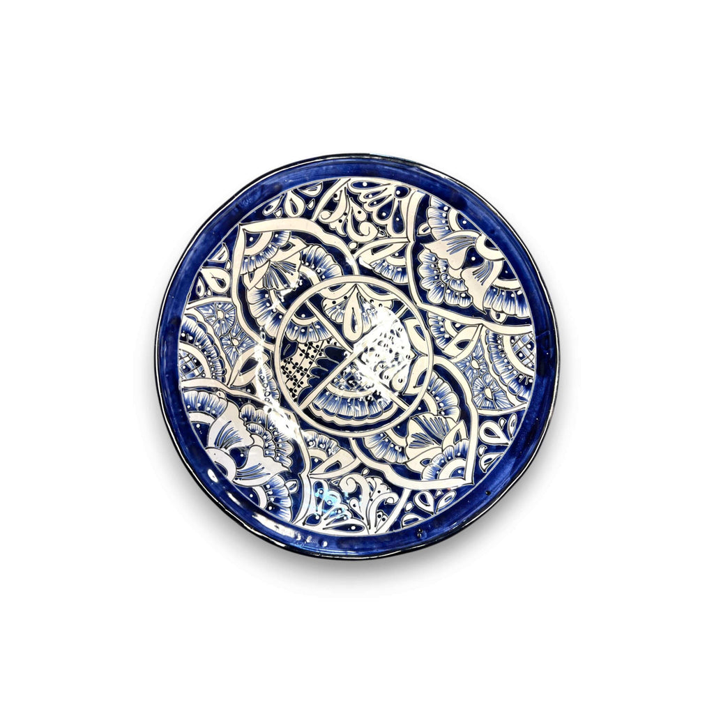 Blue & White Talavera Bird Bath | Mexican Garden Art The Talavera Hub