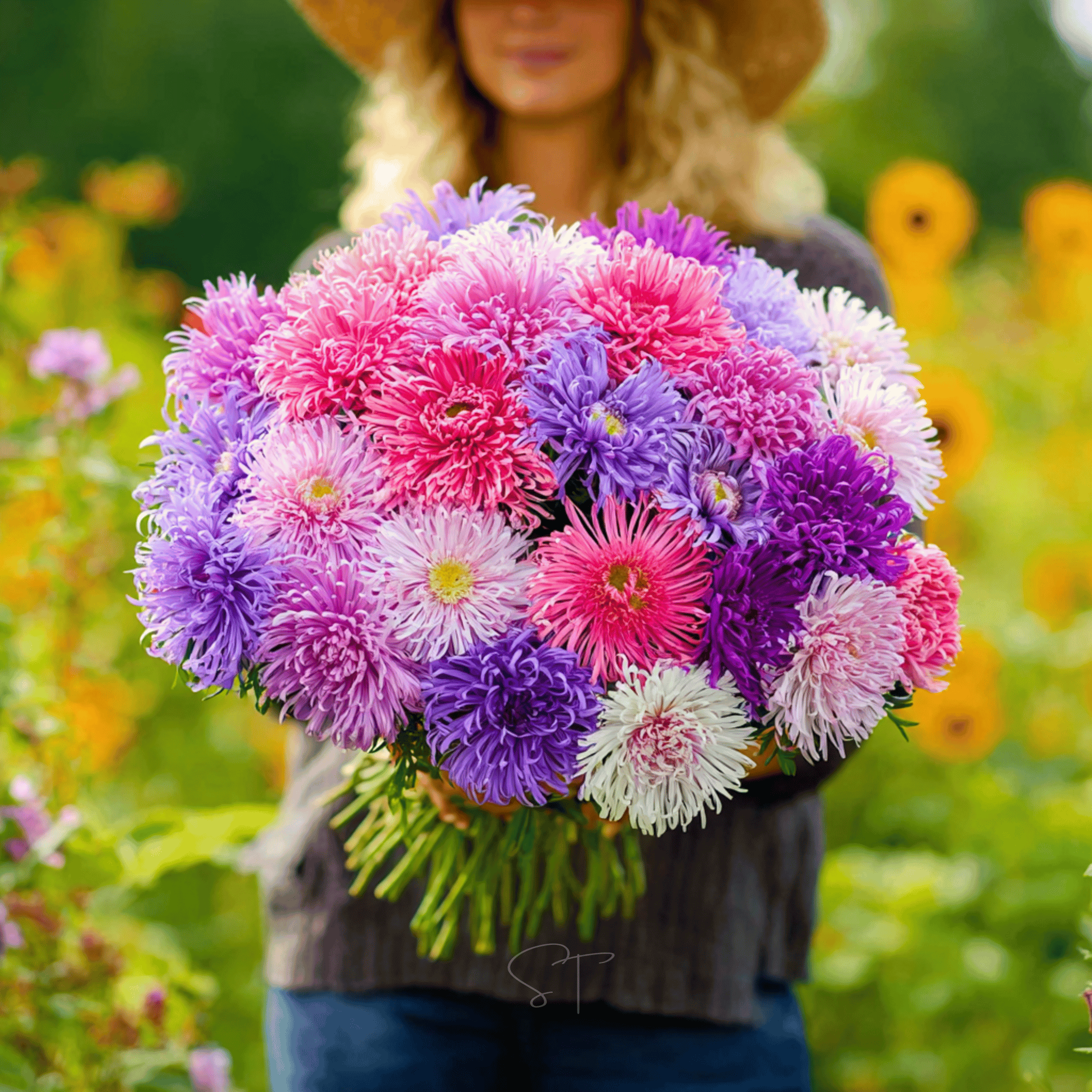 Crego Giant Aster Mix – 50 Seeds Southern Seeds