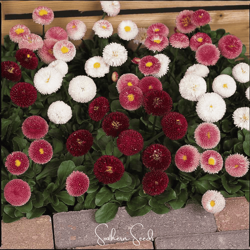 Super Enorma English Daisy Mix – 100 Seeds Southern Seeds