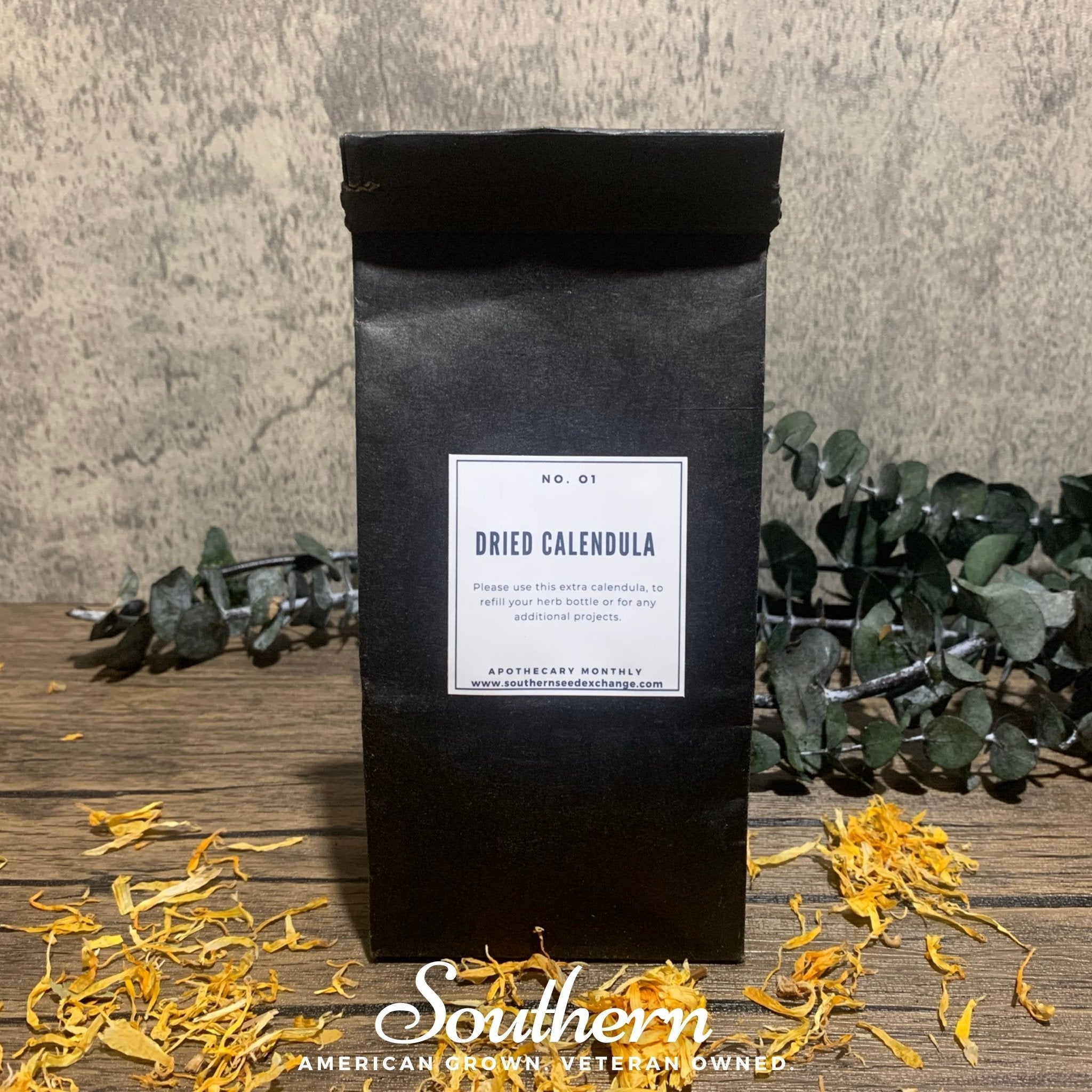 Dried Calendula Petals – 2 Cups Southern Seeds