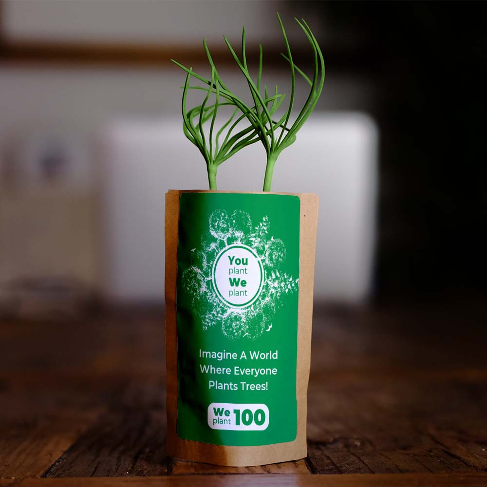 You Plant We Plant Tree Pouch, Grow a Tree and We'll Plant 100 More ForestNation