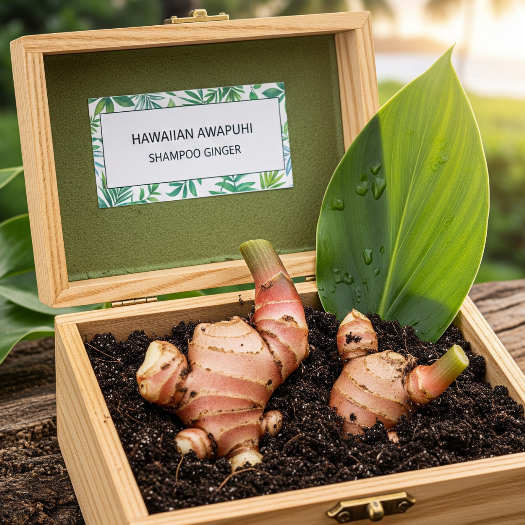 Hawaiian Awapuhi Shampoo Ginger Plant Rhizomes Starter Kit - 2 Rhizomes, Ideal for Cultivating Awapuhi Plant, Perfect Shampoo Ginger Rhizomes for Garden Enthusiasts and Beginners Quailz.com by Undique LLC