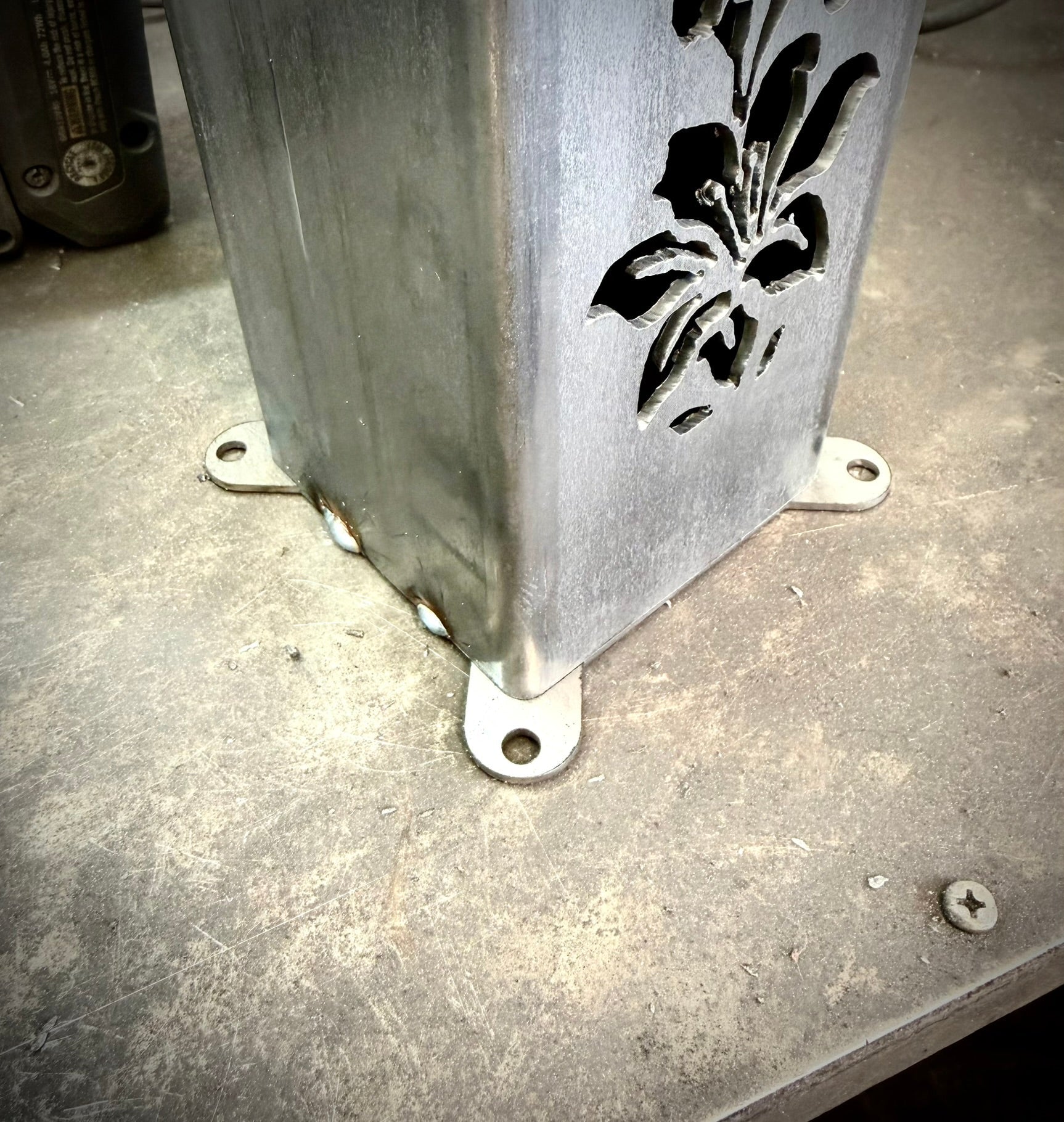 Hummingbird Garden Glow Solar Luminary Pillar - Steel Northern Forge, LLC