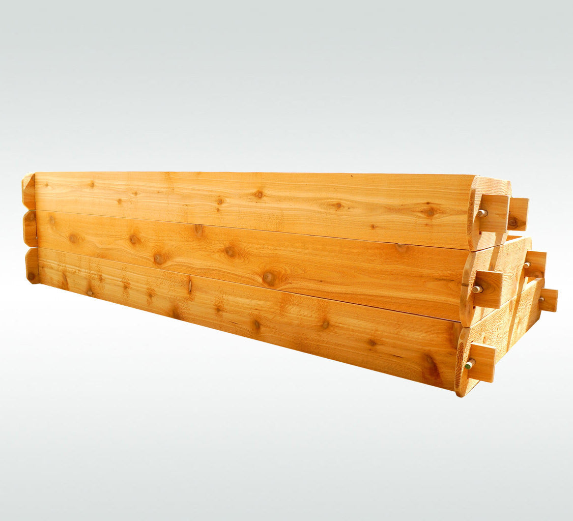Timberlane Gardens Raised Garden Bed Kit Large 3 Tiered (1x6 2x6 3x6) Select Cedar Elevated Planter Timberlane Gardens