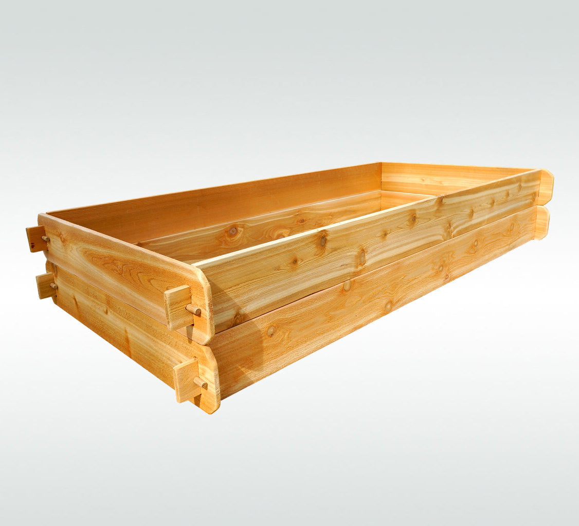 Timberlane Gardens Raised Garden Bed Kit Double Deep (Two 3x6) Select Cedar Timberlane Gardens