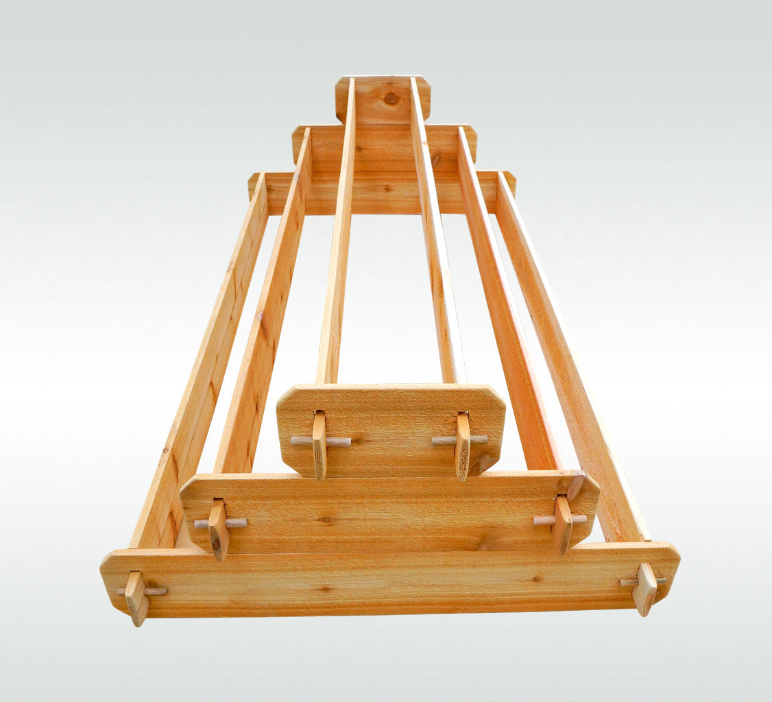 Timberlane Gardens Raised Garden Bed Kit Large 3 Tiered (1x6 2x6 3x6) Select Cedar Elevated Planter Timberlane Gardens