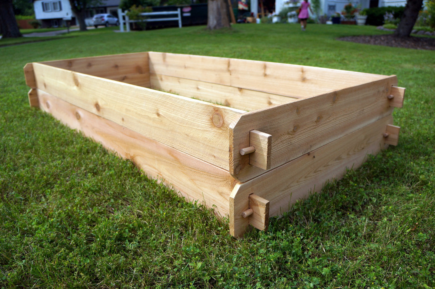 Timberlane Gardens Raised Garden Bed Kit Double Deep (Two 3x6) Select Cedar Timberlane Gardens