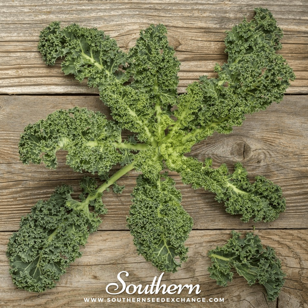 Vates Blue Scotch Curled Kale – 250 Seeds Southern Seeds