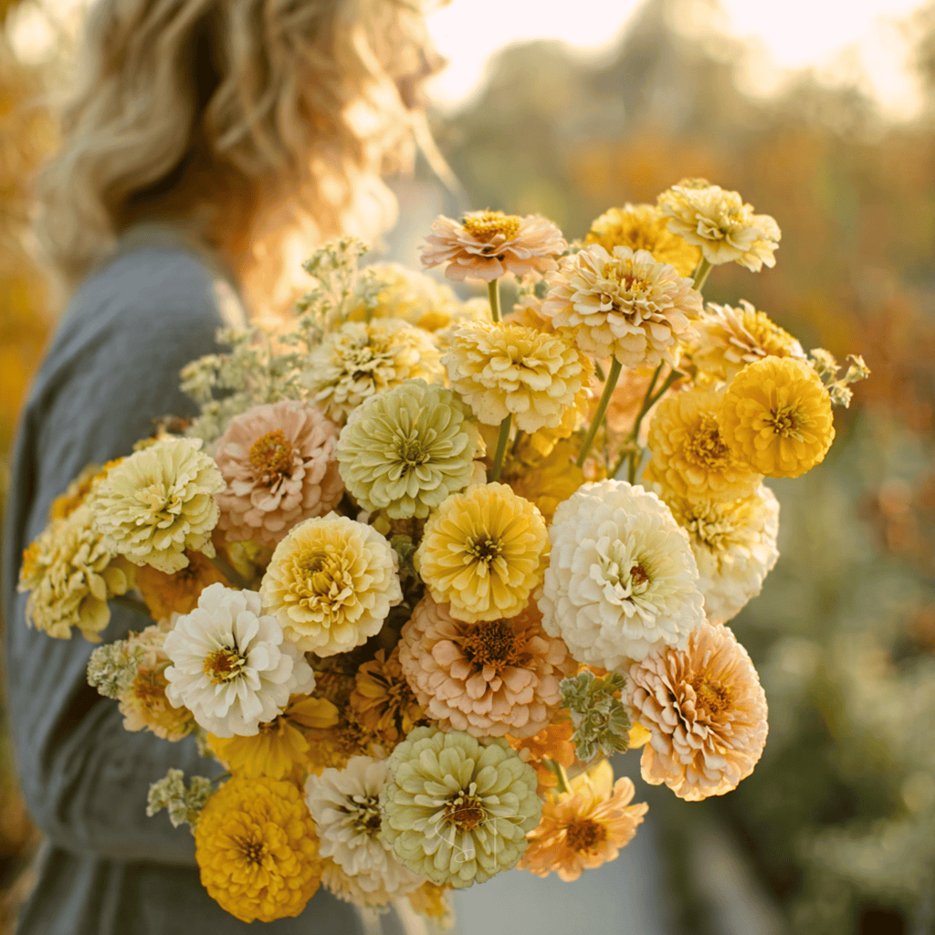 Lemon Meringue Zinnia – 100 Seeds Southern Seeds