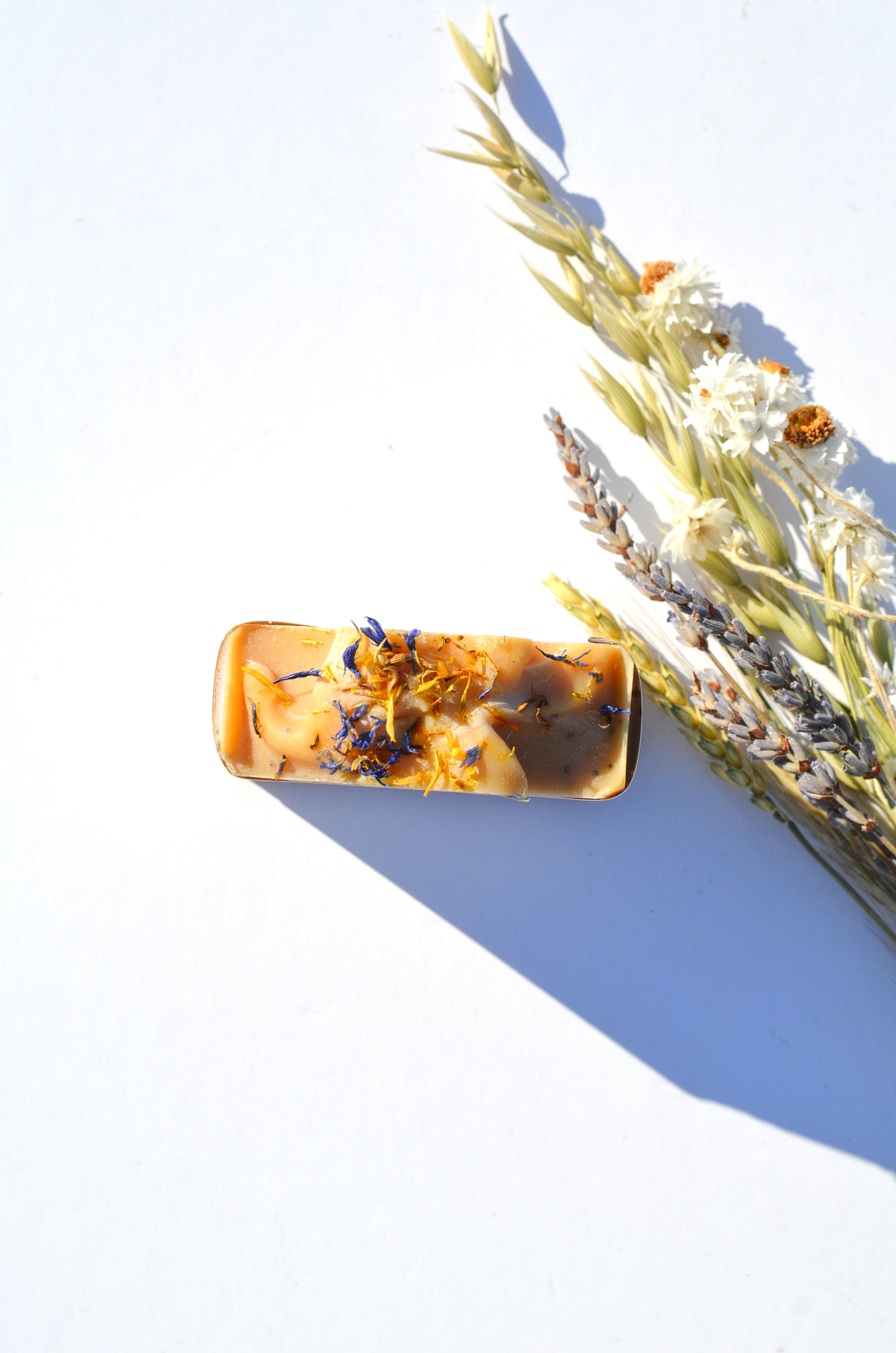 Lemon + Honey + Poppy Seed Handmade Tallow and Goat Milk Soap Bar Pretty farm girl