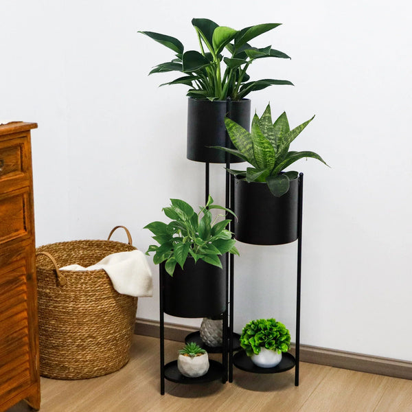 35.5'' High Metal Plant Stand 6 Tier 6 Potted Indoor Flower Pot Stand Holder JHY DESIGN