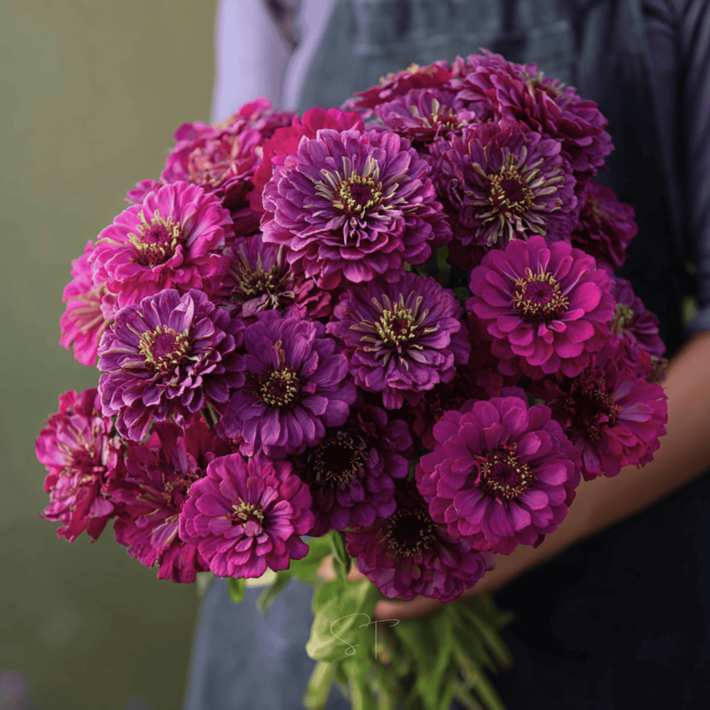Purple Prince Zinnia – 100 Seeds Southern Seeds