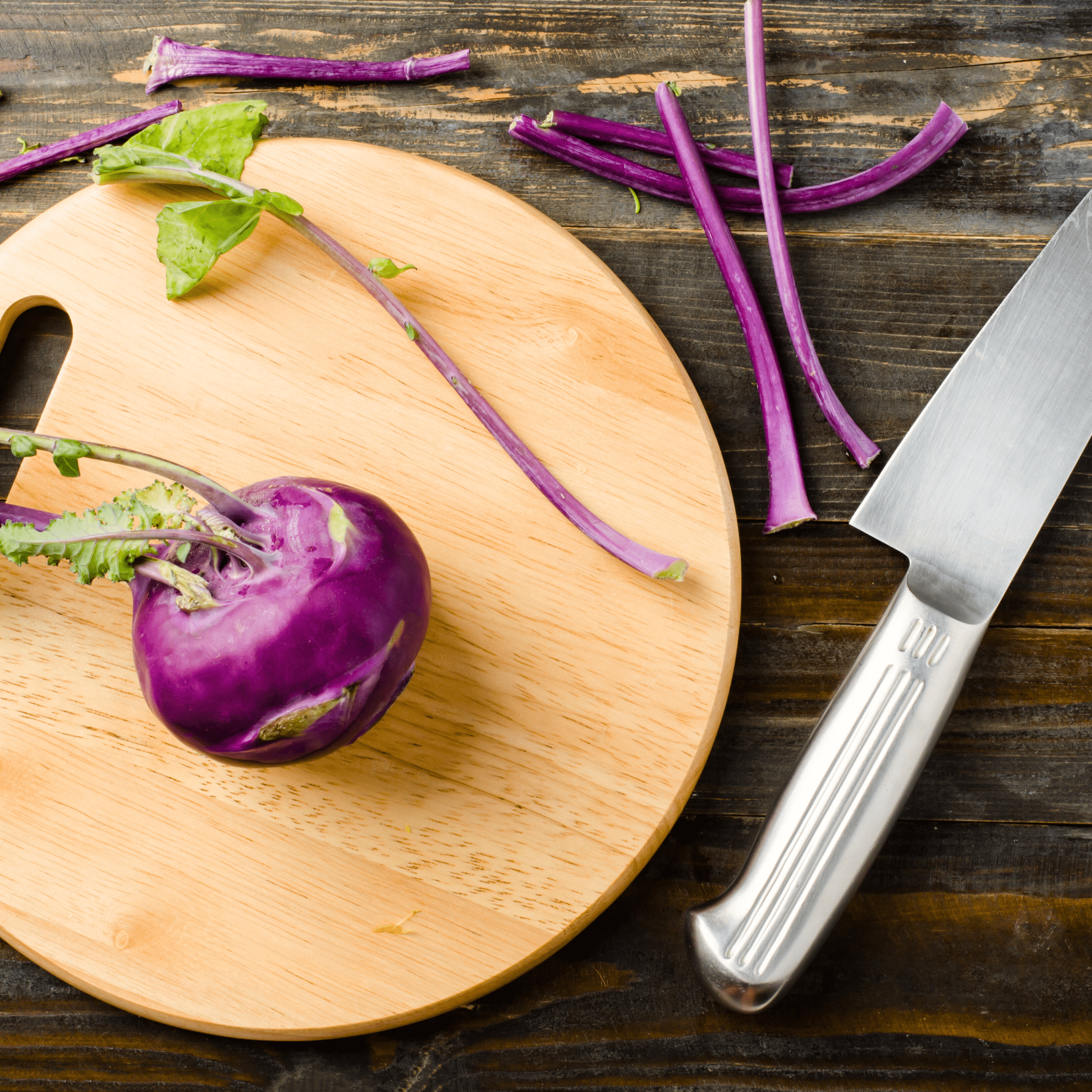 Purple Vienna Kohlrabi – 100 Seeds Southern Seeds
