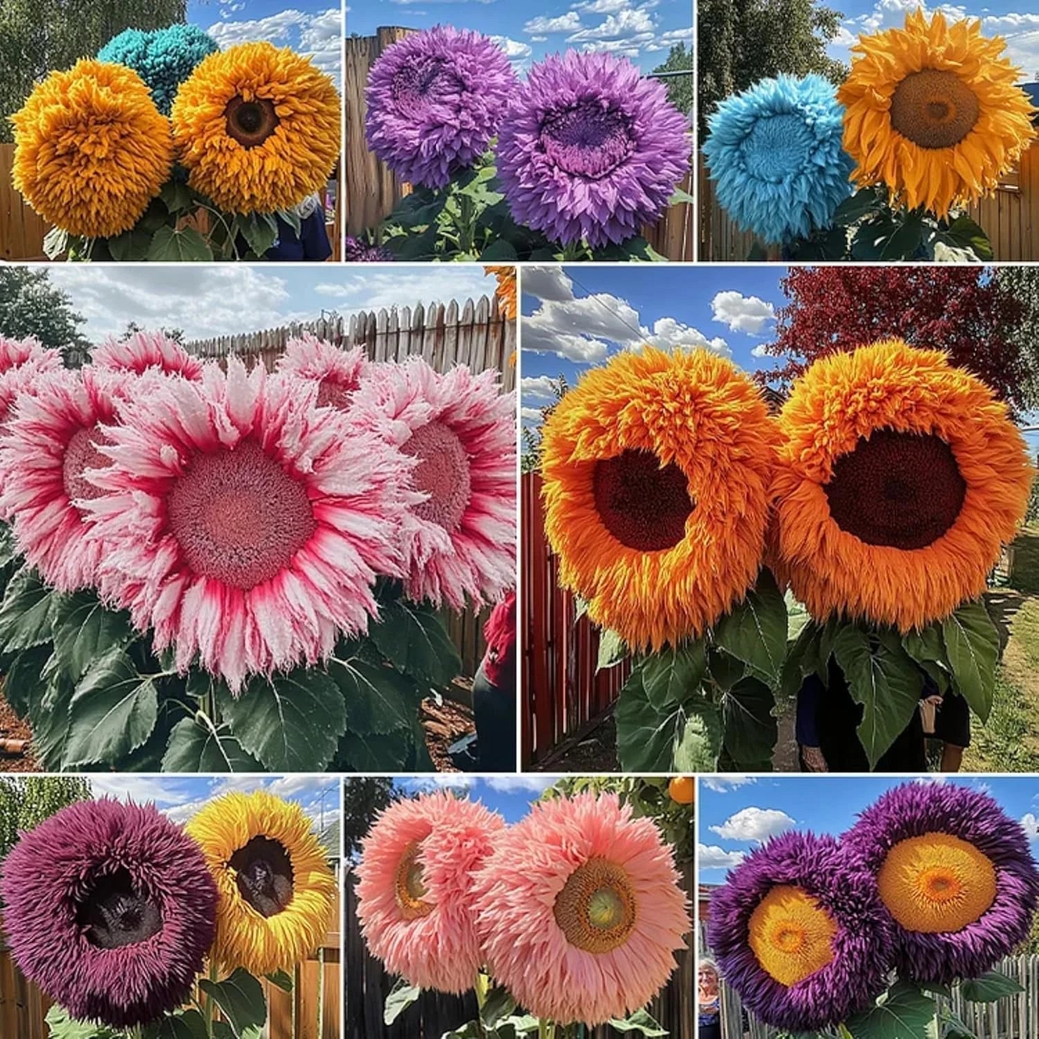 Sunflower Seeds for Planting - 700 Giant Teddy Bear Heirloom Non-GMO - Perfect for Gardens (Helianthus annuus) Jayme Garden