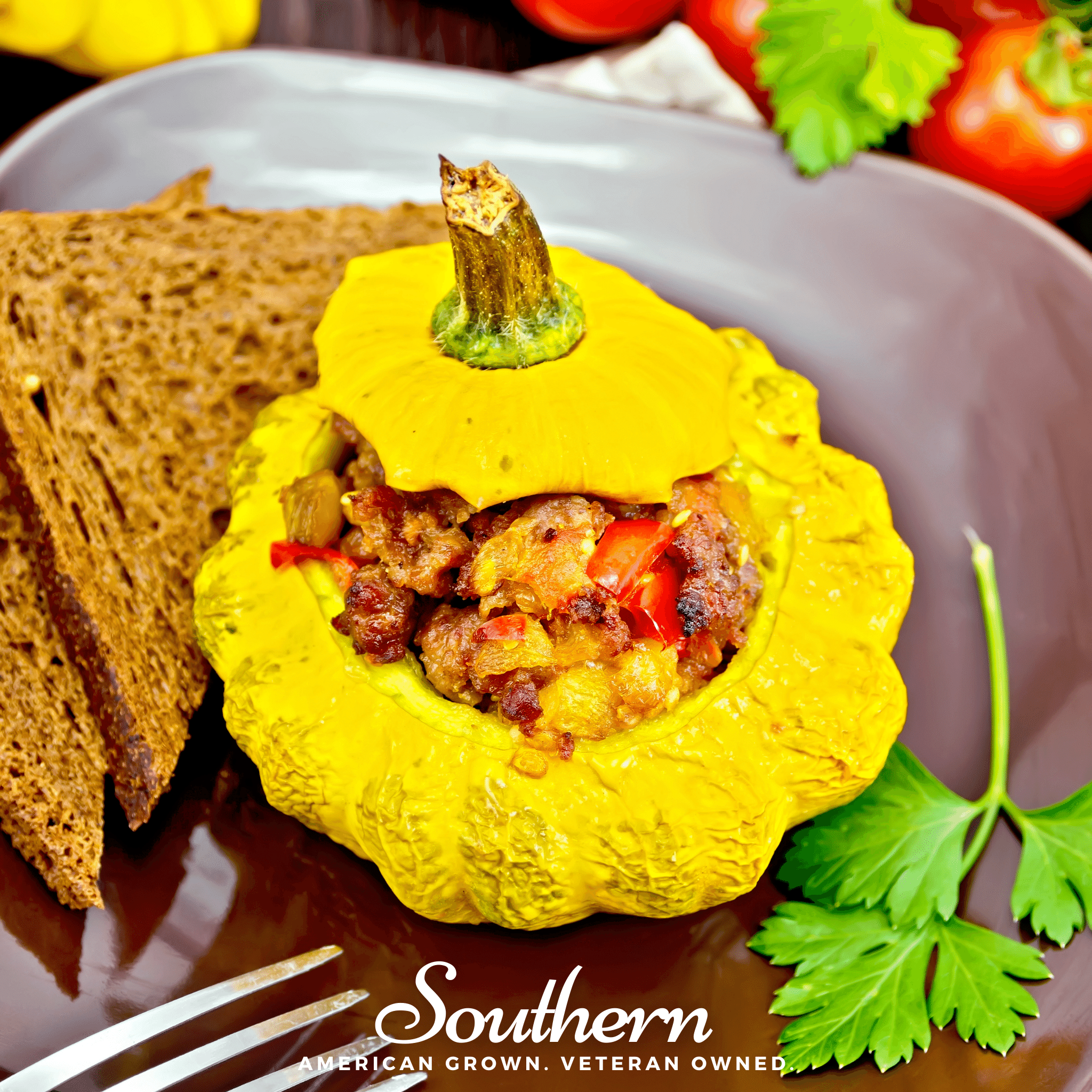 Scallop Yellow Bush Summer Squash – 25 Seeds Southern Seeds