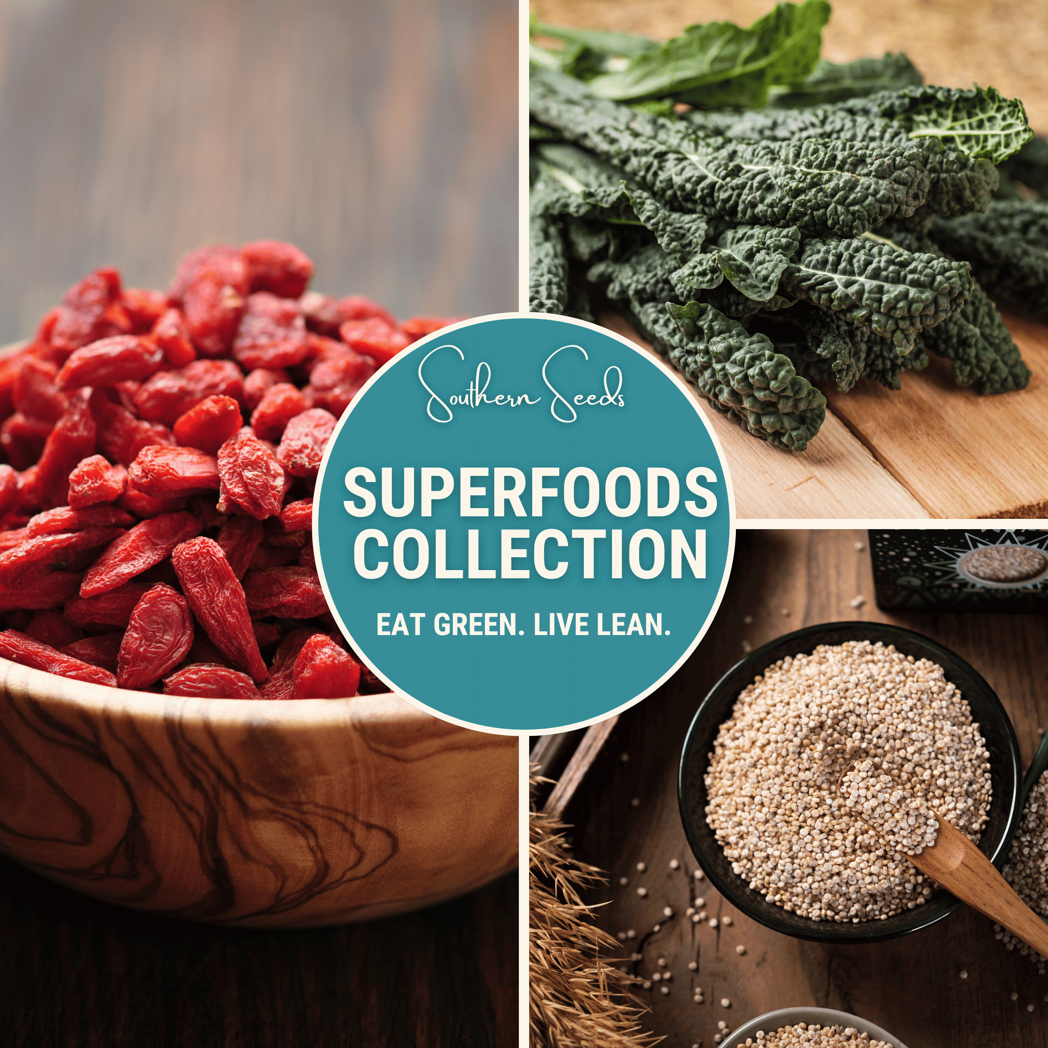 Superfoods Seed Collection – 7 Heirloom Varieties Southern Seeds