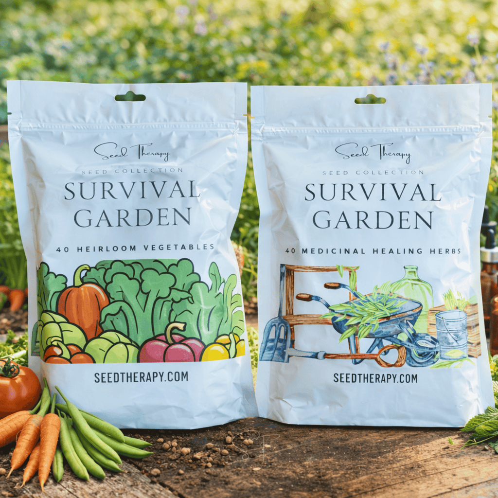 Survival Garden Combo – 40 Vegetable & 40 Medicinal Herb Varieties Southern Seeds