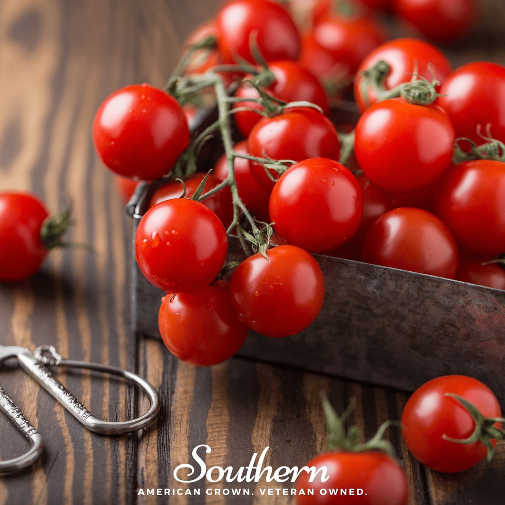 Small Red Cherry Tomato – 50 Seeds Southern Seeds