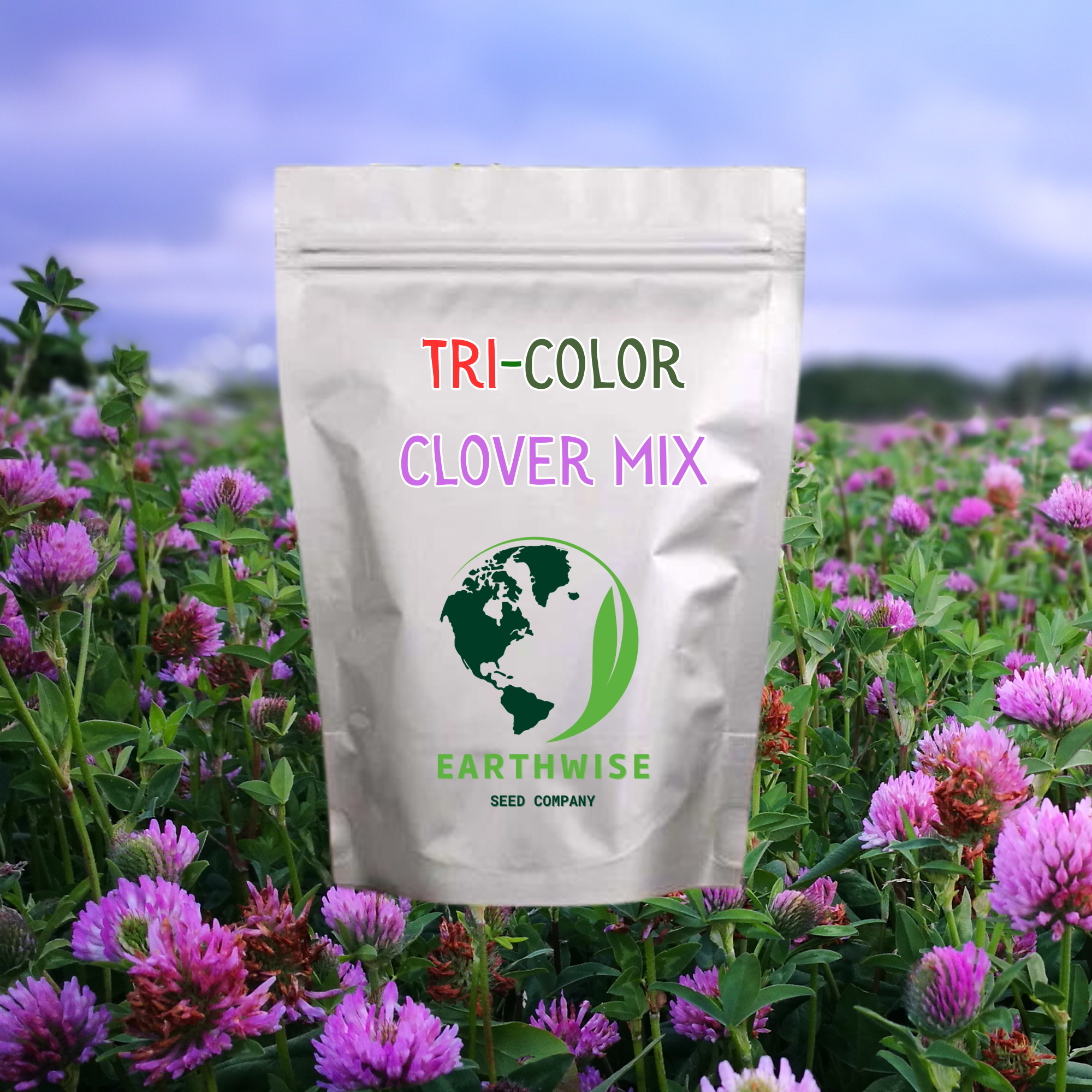Tri-Clover - Red, White, & Crimson Clovers - Alternative Lawn Seed Earthwise Seed