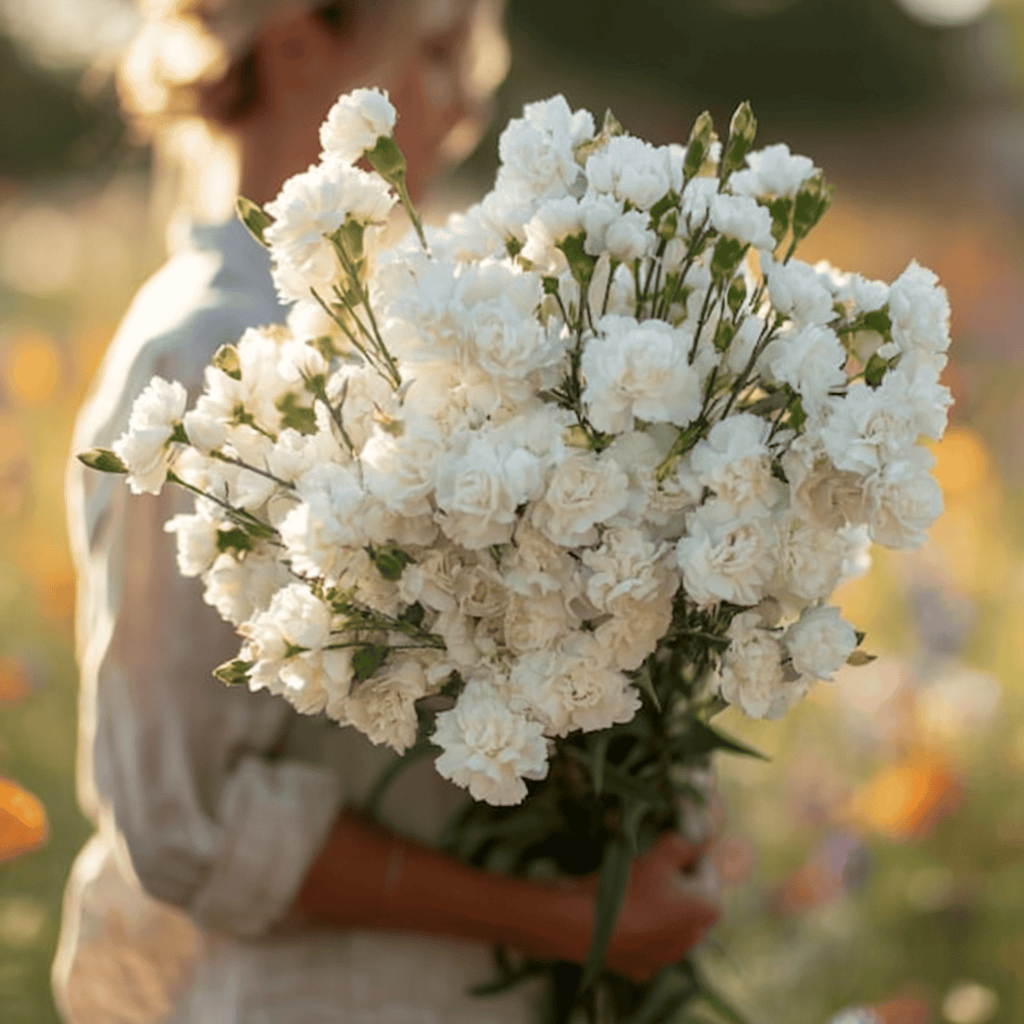 White Grenadin Carnation – 25 Seeds Southern Seeds