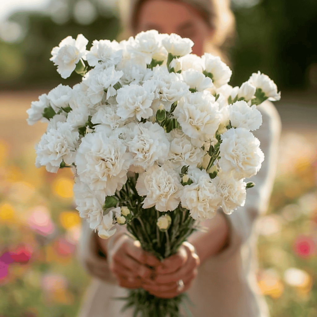 White Grenadin Carnation – 25 Seeds Southern Seeds