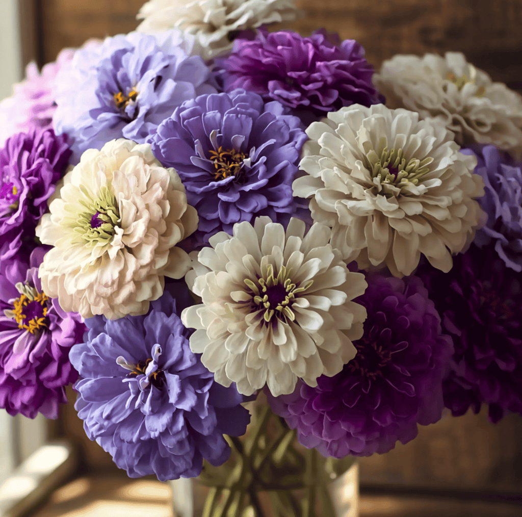 Blueberry Cheesecake Zinnia – 100 Seeds Southern Seeds